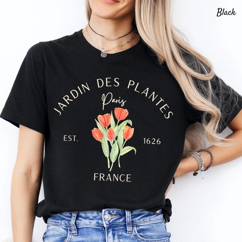 Paris Jardin Des Plantes France T Shirt, Travel France Gift Crewneck Shirt